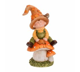 Chlapec na hríbiku or/žl/zel mgo 25,5*20,5*47,8cm