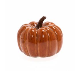 Tekvica oranžová porcelan 12,8*12,8*10,6cm