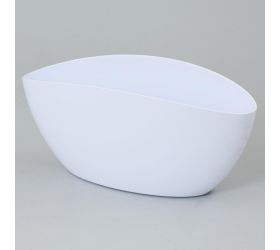 633 obal ovál.luna biely 34x15x15cm