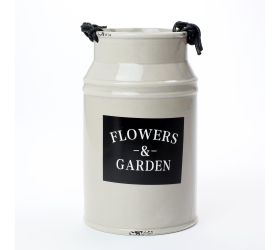 Obal váza šedá dolomit 13,3x13,3x21,7cm