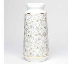 Obal váza biela vzor 9x14,5x30,5cm