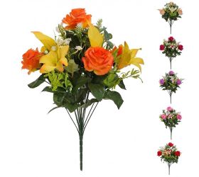 Kytica ruža ľalia cala x18 mix 6f 48cm