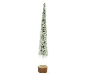 Stromček stojaci zelený zasnežený LED 6 × 58,5 cm