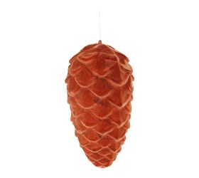 Záves šiška hnedá zamat plast 25,4cm