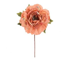 Ks pivonka oranžová/metal 32cm
