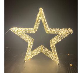 Hivezda zlatá, 2000 micro led, teplé svetlo, ip44, kov 50cm