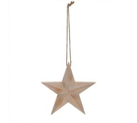 Záves hviezda bie/zla plech 20,5*2,5*19,5cm