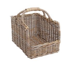 Kôš krbový z ratanu 40x30x26/39cm sr-76-524/m