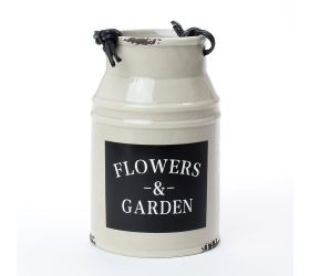 Obal váza šedá dolomit 11x11x17,5cm