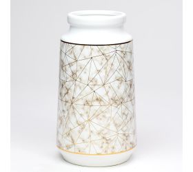 Obal váza biela vzor 7x11x20cm