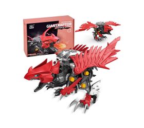 Skladací pohyblivý model dinosaura raptor