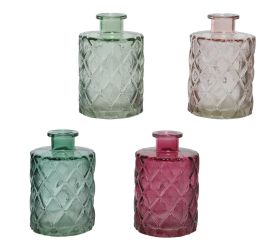 Váza sklo ass4 10,5x7cm