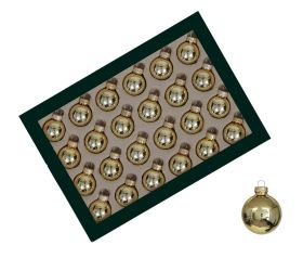 Guličky zlaté lesk sklo s/24 25mm