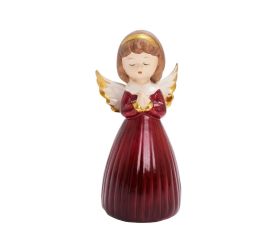Anjel modliaci bie/zla/čer porc 8,5*7,8*16,5cm