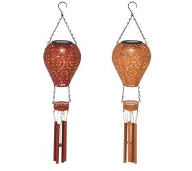 Solárny balón kovový stabilný 2ass d.13cm h.56cm