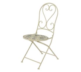 Stolička vonkajšia oceľová coimbra 39/50/93cm