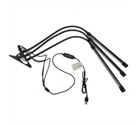 Lampa led na podporu rastu rastlín 3-ramenná