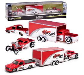 Licencované tlakovo liate autá 1:64 chevrolet 454 ss pick-up a pick-up