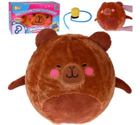 Veľká plyšová loptička s brmbolcom, roztomilé zvieratko 45 cm, kapybara