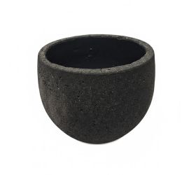 Kv-41 kvetináč umelý kameň granite grand lotus sanblasted black 40x34