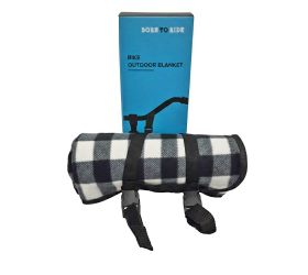 Vonkajšia deka s upevňovacími sponami na bicykel,120x135cm, polyester