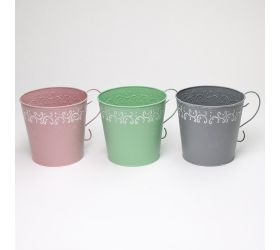 Obal s uchom kov mix 3f ornament v:16,5x18cm