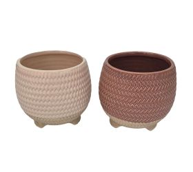 Obal porcelán/tkaný vzor ass3 16,5/v14,5cm