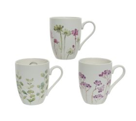 Šálka porcel kvety 3ass 8/11/10,5cm