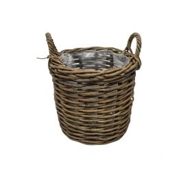 482fl/s kôš s uchom kubu ratan pr.29/v30cm sivý malý