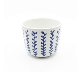 Obal bari retro blue leaves 13cm