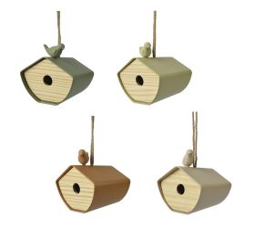 Kŕmidlo pre vtáky z bambusových pre vtáky, 4ass l.16.1cm w.14.5cm h.12cm