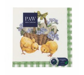 Sdl135500 servítky 33x33 cm/20ks/3vrst. chicks with basket