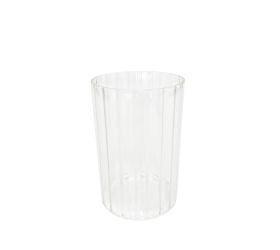 Váza valec vrúb. sklo pr.10/v15cm