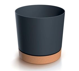 Dpod300 kvetináč tubo pm  antracit 29,2xv28,3cm