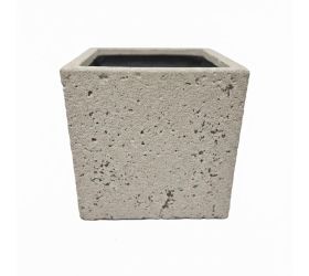 Kv-42 kvetináč umelý kameň granite kocka pieskový 30x30x30