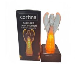 Svet.led anjel plameň/1/25/wzp-bat