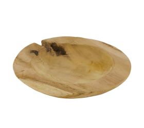 Okrúhla misa z teakového dreva 28x28x4cm