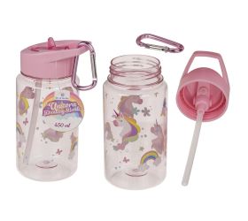 Fľaša na pitie, jednorožec, 450ml