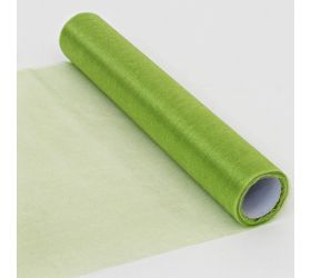 Organza rolka 32cmx6m farba 12 zelená-oliva