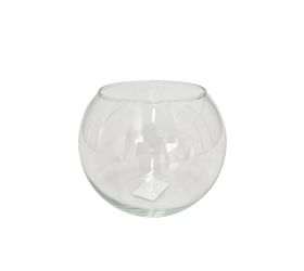 Váza guľa sklo pr.16/v12,5cm