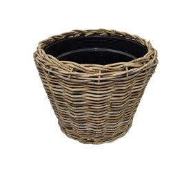 485fl/s kôš kubu ratan/plast. vklad sivý pr.50/47cm