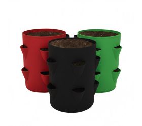 Vrecko na pestovanie jahôd s 8 vreckami na rastliny, 35 x 45 cm, priedušná pls