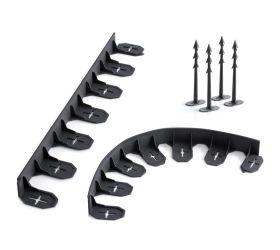 Ib0645 border okraj trávnikov čierny 480x8,4xh4,5cm