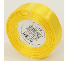 Saten stuha 20mm/15m žltá farba 132