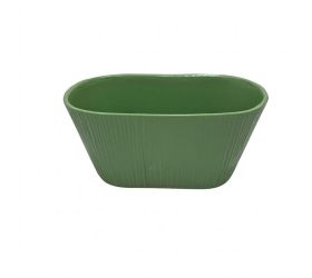 Obal ovál matná verde menta 12x11,5x25cm