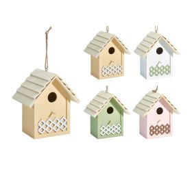 Búdka pre vtátákov 16x12x18,5cm 4ass