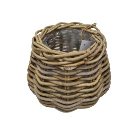 Kôš kubu ratan sivý pr.23/v24cm