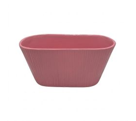 Obal ovál matná rosa 12x11,5x25cm