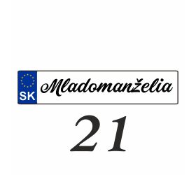 Svadobná ŠPZ, rôzne motívy - Svadba