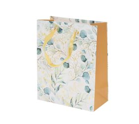 Agb1100203 taška darč..v25x20+10cmeucalyptus leaves